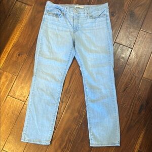 Levi's Classic Blue Straight Leg Jeans Timeless Denim